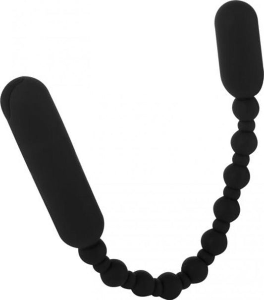 Booty Beads Vibrating Anal Beads - Black - UABDSM