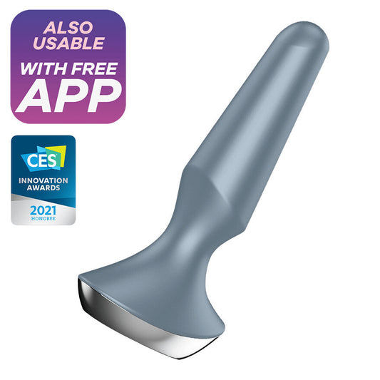 Satisfyer Butt Plug Ilicious 2 App Ice Blue - UABDSM