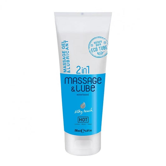 2 In 1 Hot Massage Gel And Lubricant - Silky Touch - UABDSM