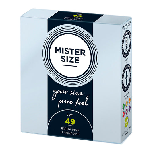 Mister Size 49mm Your Size Pure Feel Condoms 3 Pack - UABDSM