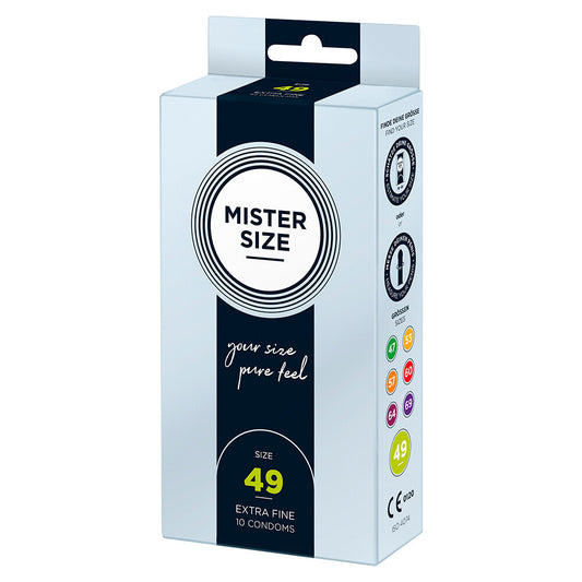Mister Size 49mm Your Size Pure Feel Condoms 10 Pack - UABDSM