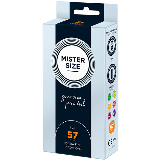 Mister Size 57mm Your Size Pure Feel Condoms 10 Pack - UABDSM
