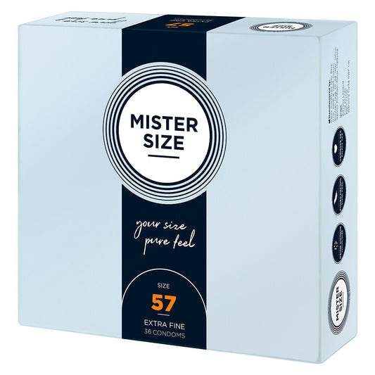 Mister Size 57mm Your Size Pure Feel Condoms 36 Pack - UABDSM