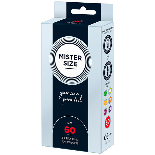Mister Size 60mm Your Size Pure Feel Condoms 10 Pack - UABDSM