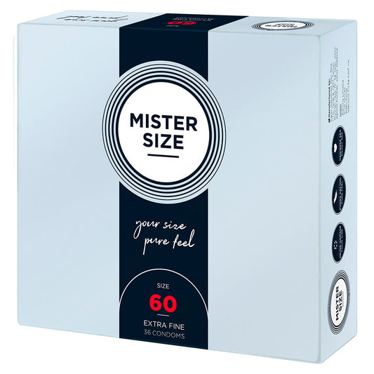Mister Size 60mm Your Size Pure Feel Condoms 36 Pack - UABDSM
