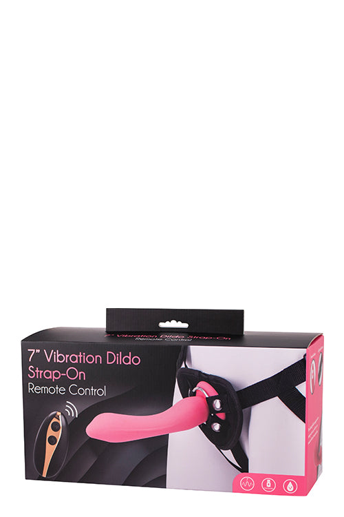 7inch Vibration Dildo Strap-on Pink