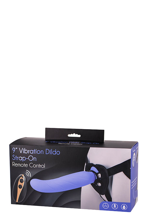9inch Vibration Dildo Strap-on Purple