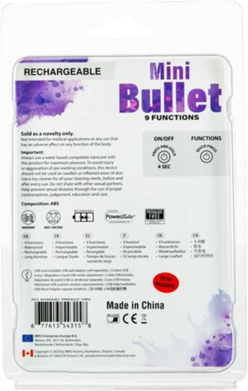 Bullet Vibrator - Purple - UABDSM