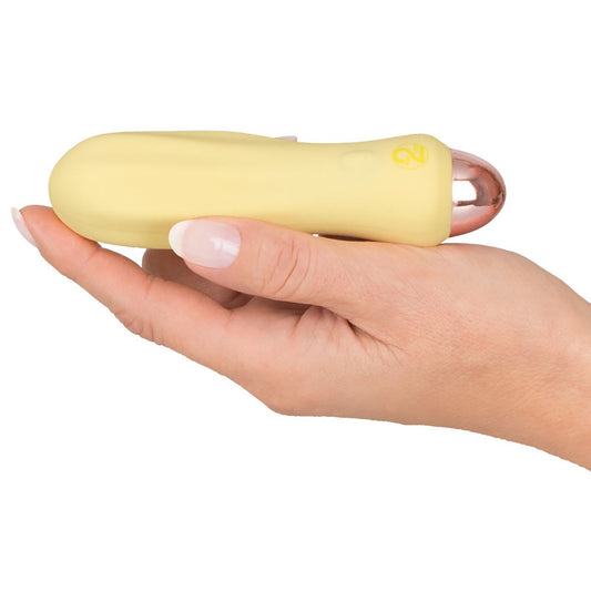 Cuties Silk Touch Rechargeable Mini Vibrator Yellow - UABDSM