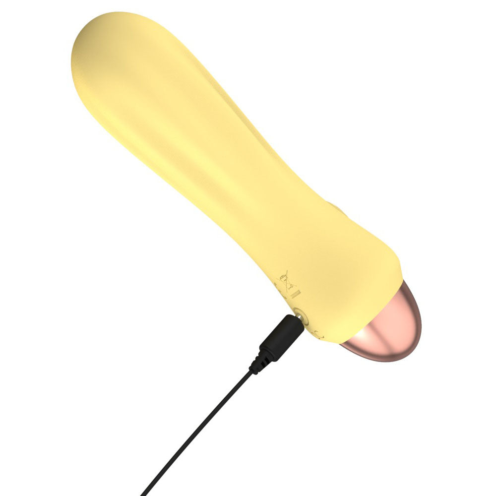Cuties Silk Touch Rechargeable Mini Vibrator Yellow - UABDSM
