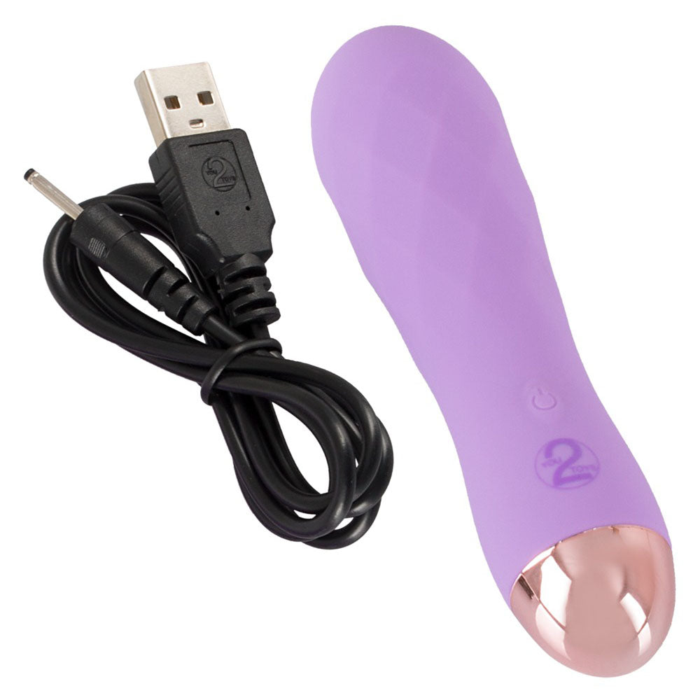Cuties Silk Touch Rechargeable Mini Vibrator Purple - UABDSM