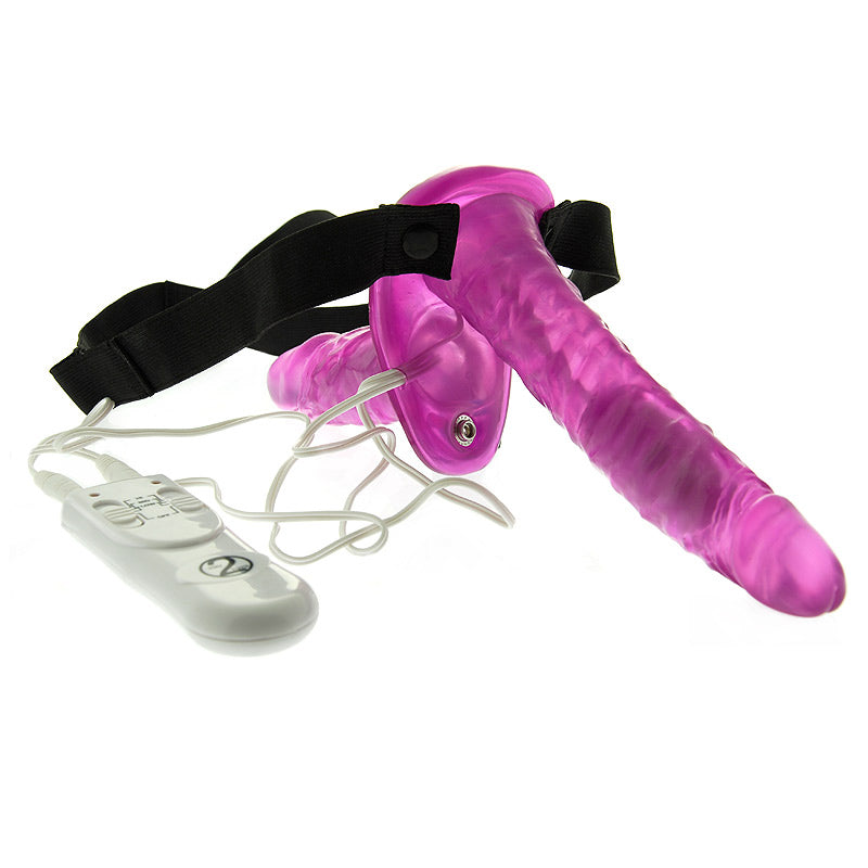 Duo Vibrating Strap On Vibrating Dongs - UABDSM