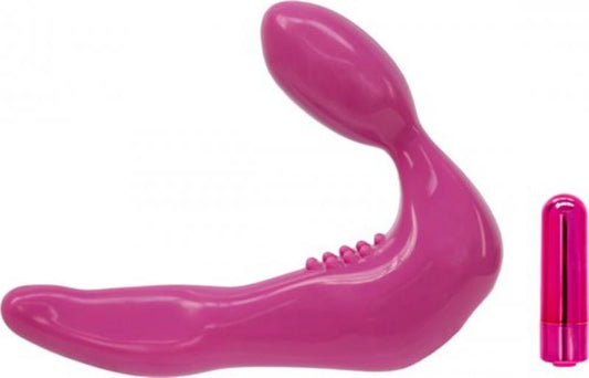 Infinity Vibrating Strapless Strap-On - Pink - UABDSM