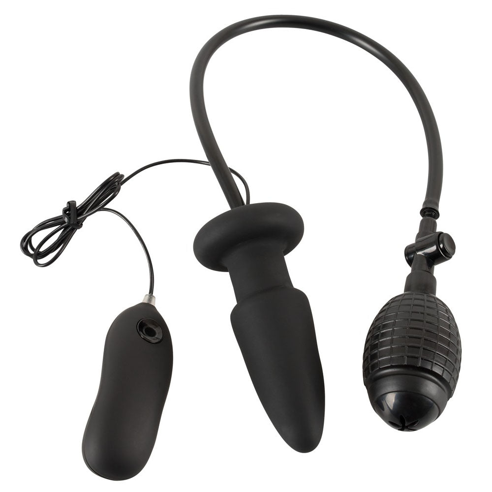 Inflatable And Vibrating Silicone Butt Plug - UABDSM