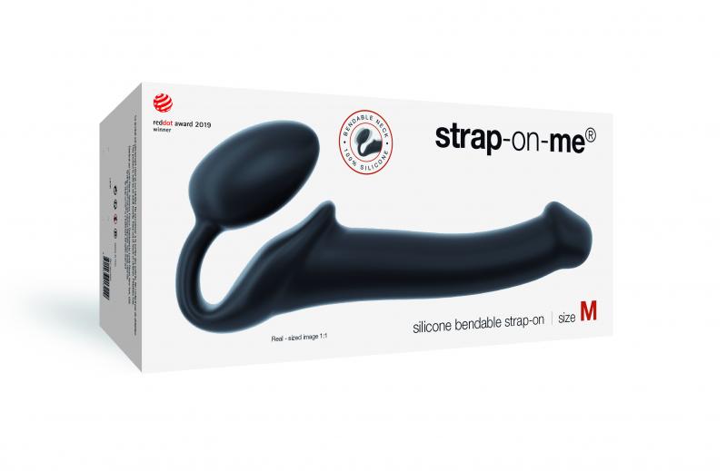 Strap On Me - Strapless Strap-On Dildo - Size M - Black - UABDSM