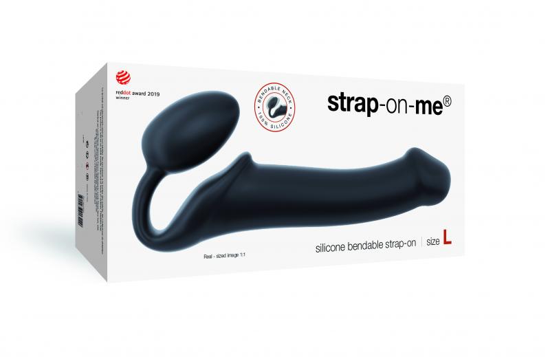 Strap On Me - Strapless Strap-On Dildo - Size L - Black - UABDSM
