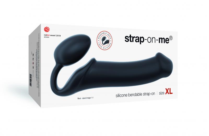 Strap On Me - Strapless Strap-On Dildo - Size XL - Black - UABDSM