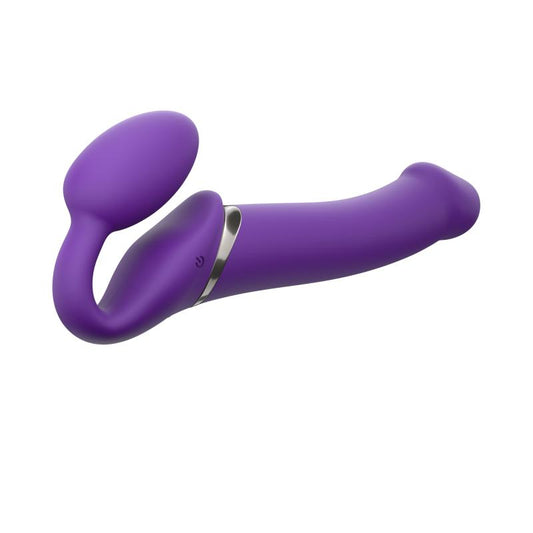 Strap On Me - Strapless Vibrating Strap-On Dildo - Size L - Purple - UABDSM