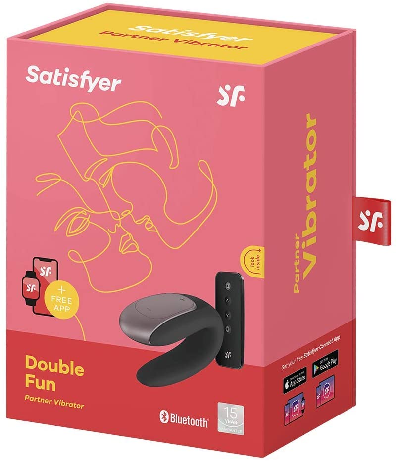 Satisfyer App Enabled Double Fun - Black - UABDSM