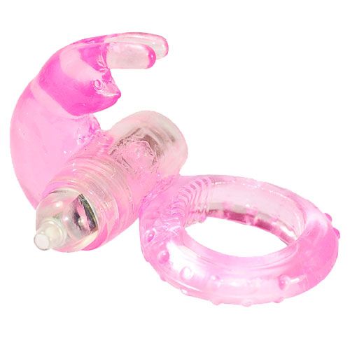 Pink Jelly Vibrating Rabbit Cock Ring - UABDSM