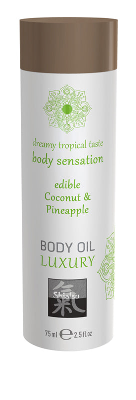 Luxury Body Oil Edible - Coconut & Pineapple - UABDSM