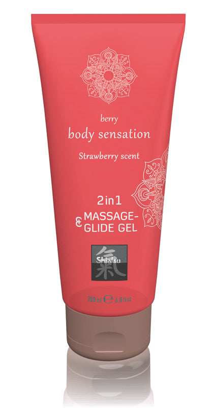 Massage- & Glide Gel 2 In 1 - Strawberry - UABDSM