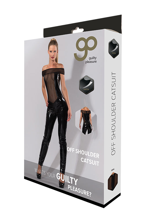 Gp Datex Off Shoulder Catsuit Black S