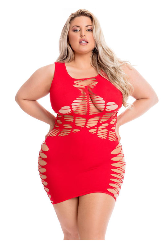 Dynamite Diva Dress Red Plus Size