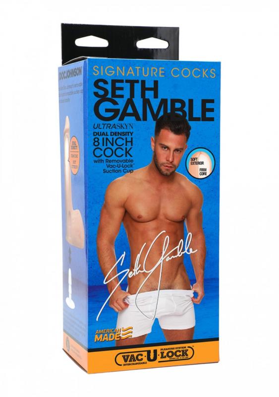 Signature Cocks - Seth Gamble Dildo With Vac-U-Lock - UABDSM
