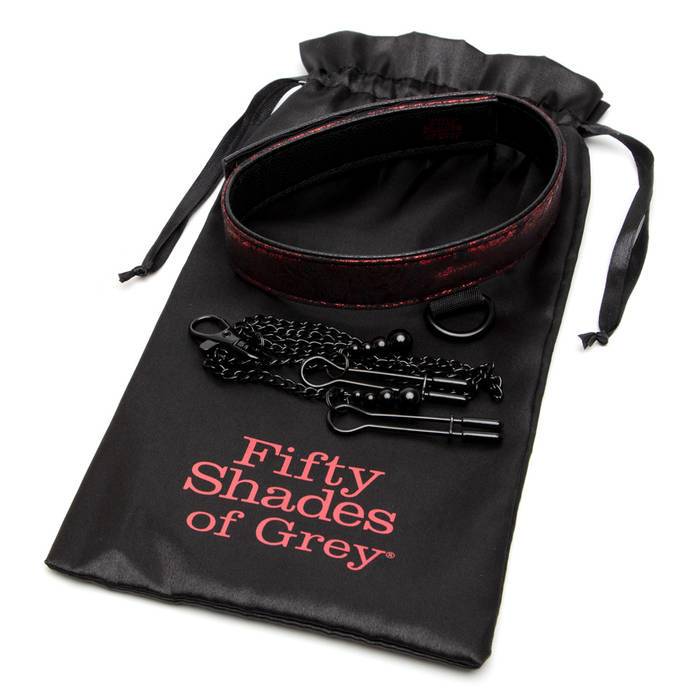 Fifty Shades of Grey Sweet Anticipation Collar Nipple Clamps - UABDSM