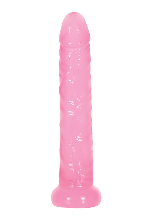 A&e Pink Jelly Slim Dildo