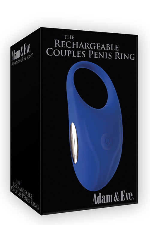 A&e Rechargeable Couples Penis Ring Blue