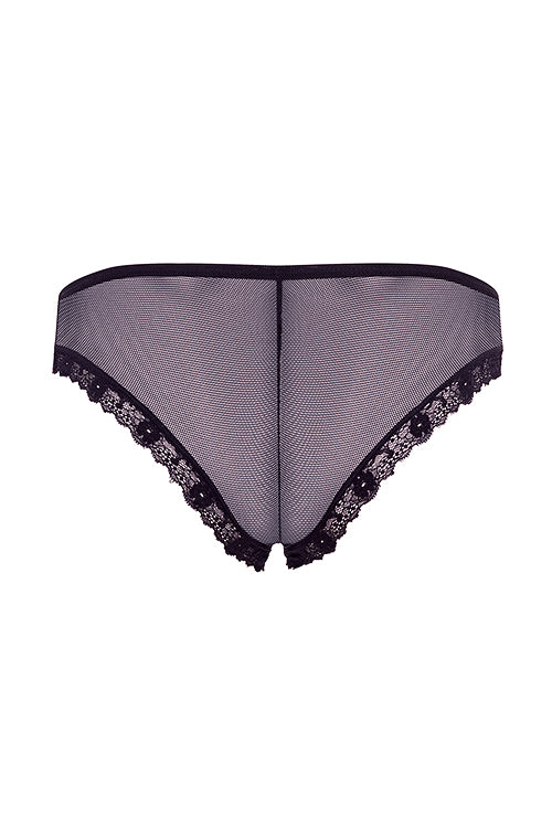 Barely Bare Double Window Panty Black