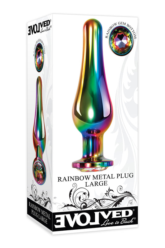 Evolved Rainbow Metal Plug Large