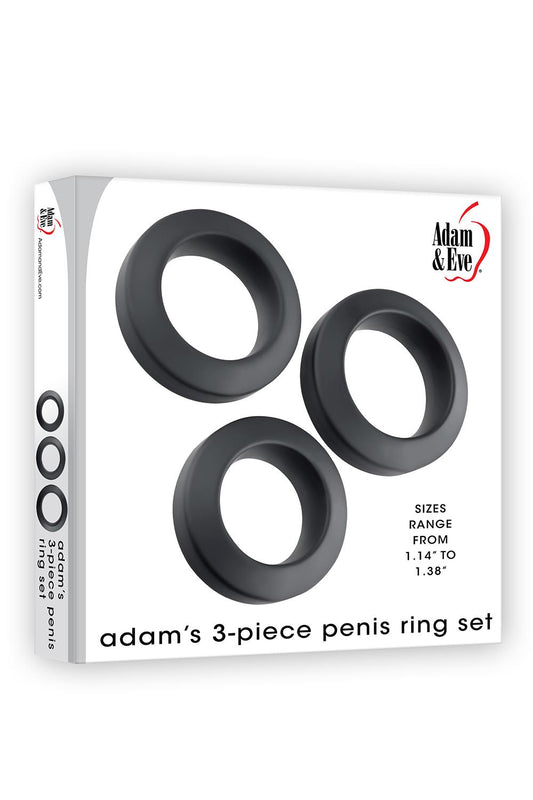 Adam Et Eve Adams 3-piece Penis Ring Set