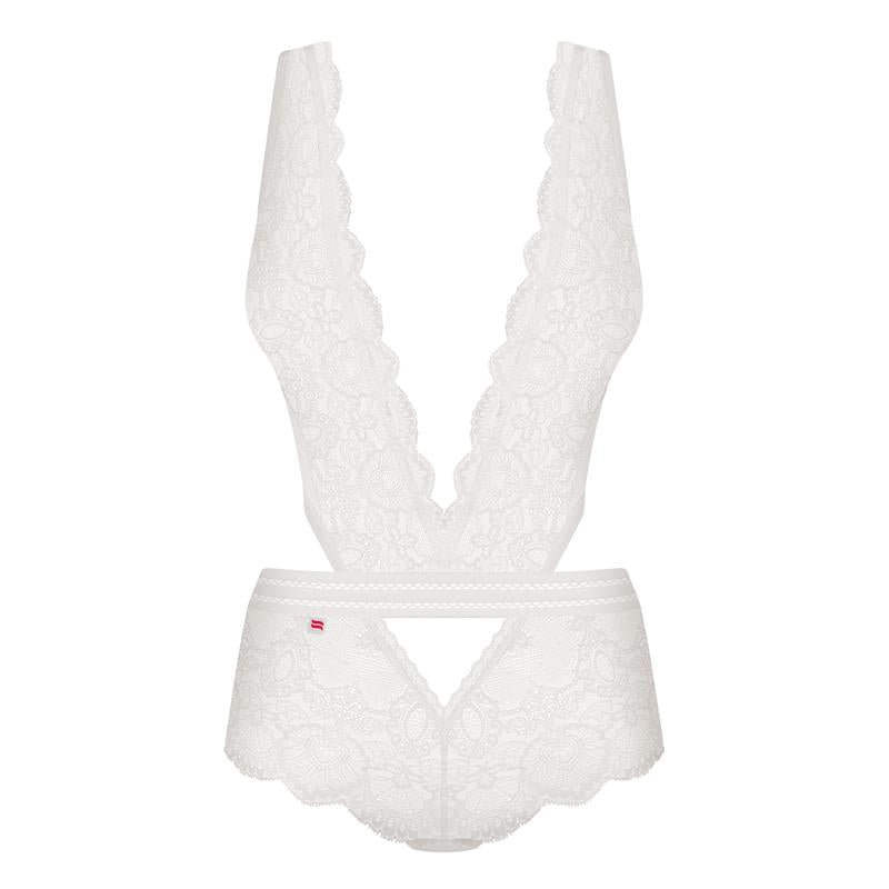 853-TED-2 Lace Teddy White - UABDSM