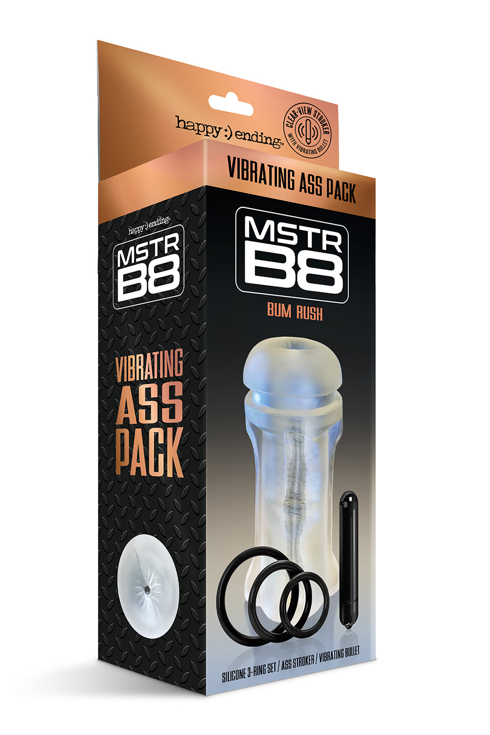 Happy Ending Mstr B8 Vibrating Ass Pack Bum Rush Five Pc Kit