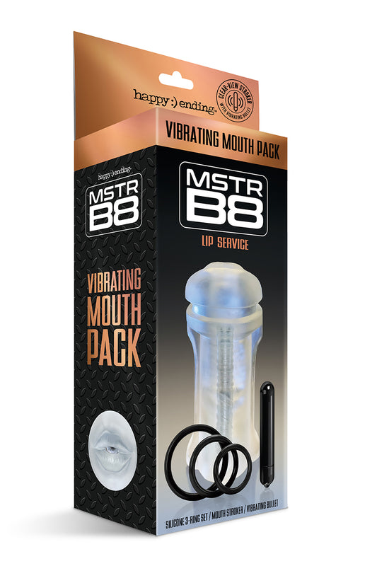 Happy Ending Mstr B8 Vibrating Oral Pack Lip Service Five Pc Kit