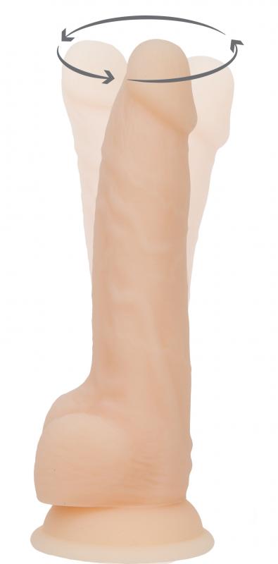 Naked Addiction - Realistic Rotating Dildo With Remote Control - 18 Cm - UABDSM