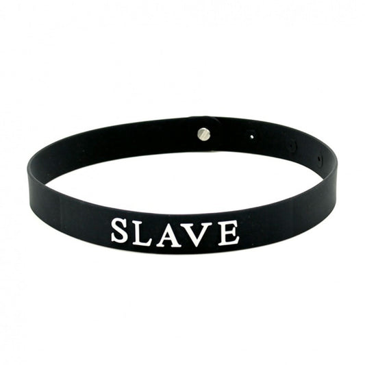 Black Silicone Slave Collar - UABDSM