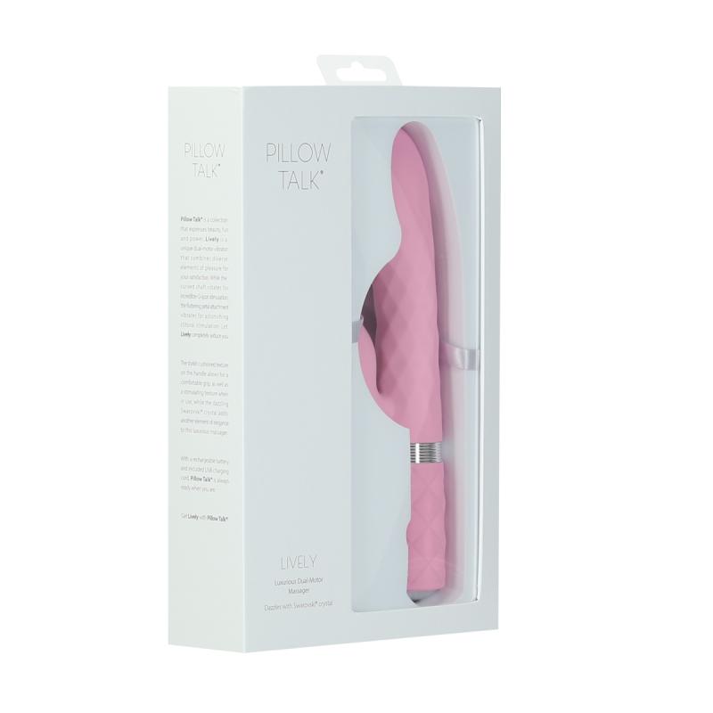 Pillow Talk - Lively Rotating Tarzan Vibrator - Rose - UABDSM