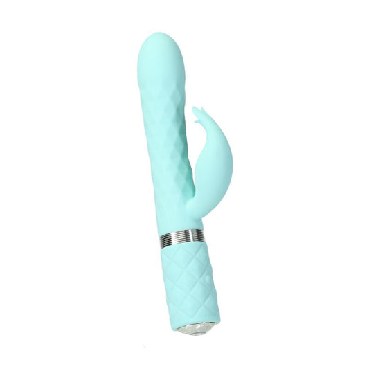 Pillow Talk - Lively Rotating Tarzan Vibrator - Teal - UABDSM