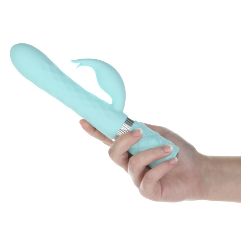 Pillow Talk - Lively Rotating Tarzan Vibrator - Teal - UABDSM