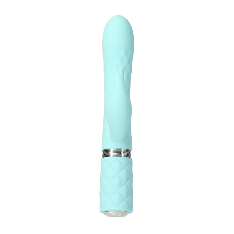 Pillow Talk - Lively Rotating Tarzan Vibrator - Teal - UABDSM