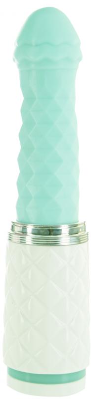 Pillow Talk - Feisty Thrusting Vibrator - Teal - UABDSM