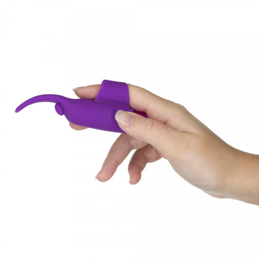 Teasing Tongue Finger Vibrator - Purple - UABDSM