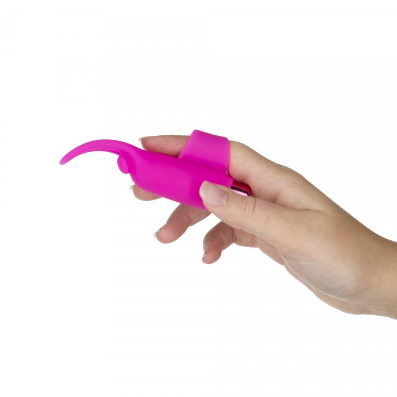 Teasing Tongue Finger Vibrator - Pink - UABDSM