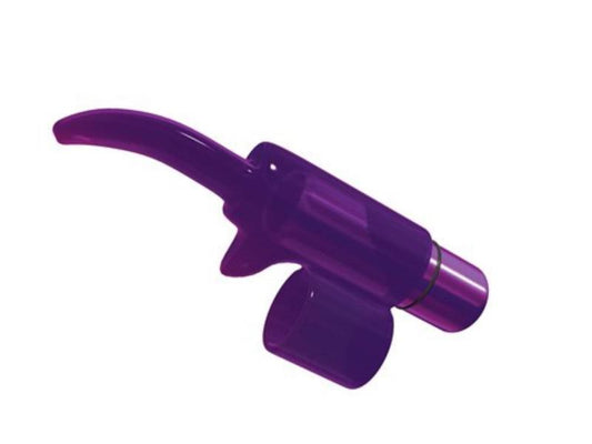 Tingling Tongue Bullet Finger Vibrator- Purple - UABDSM