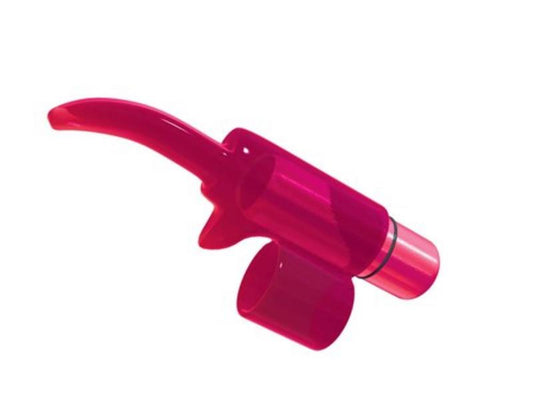 Tingling Tongue Bullet Finger Vibrator- Pink - UABDSM