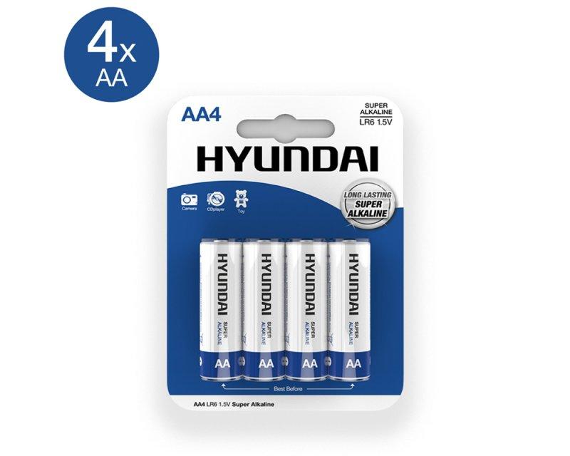 Super Alkaline AA Batteries - 4 Pcs - UABDSM